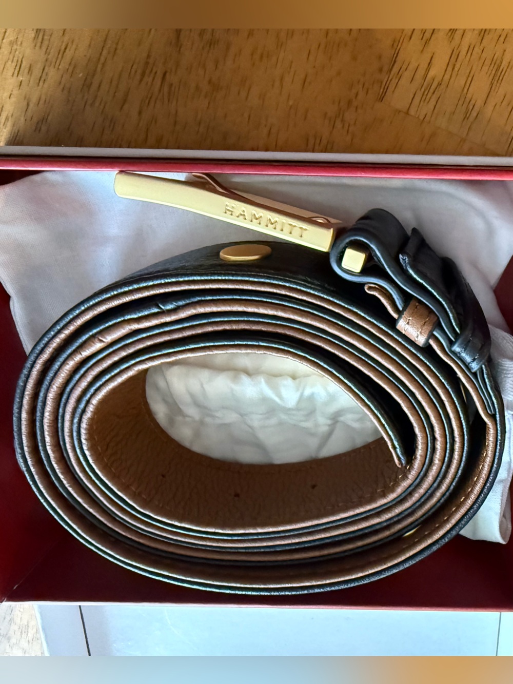 Hammitt Charlie Reversible Charles Belt- size large